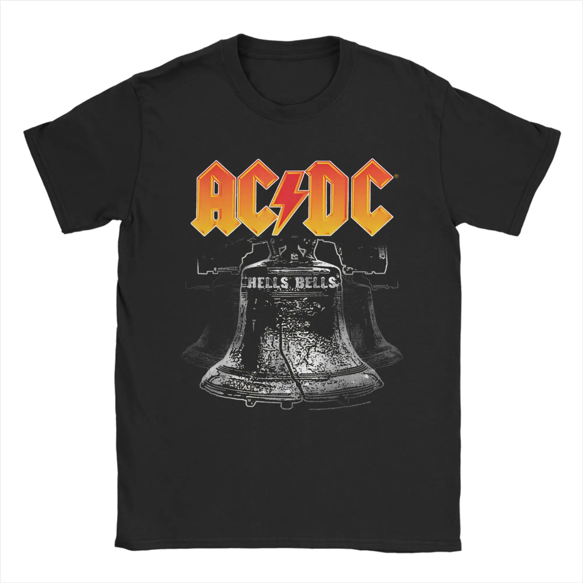 

Футболка Crazy AC Rock Music Band для мужчин с круглым воротником, 100% хлопок, футболки DC PWRUP, сценические огни, футболка с короткими рукавами, одежда