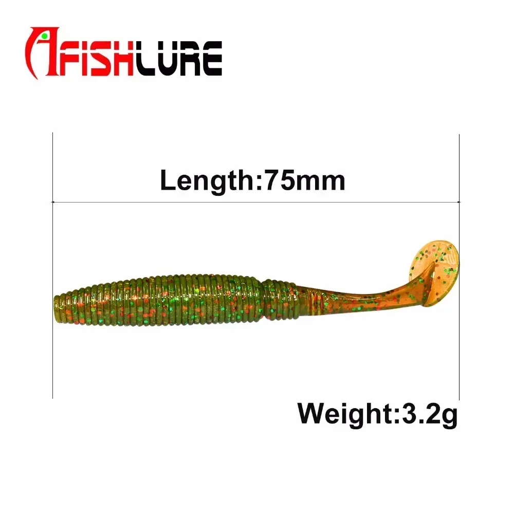 Afishlure T Tail Shad 75mm 3