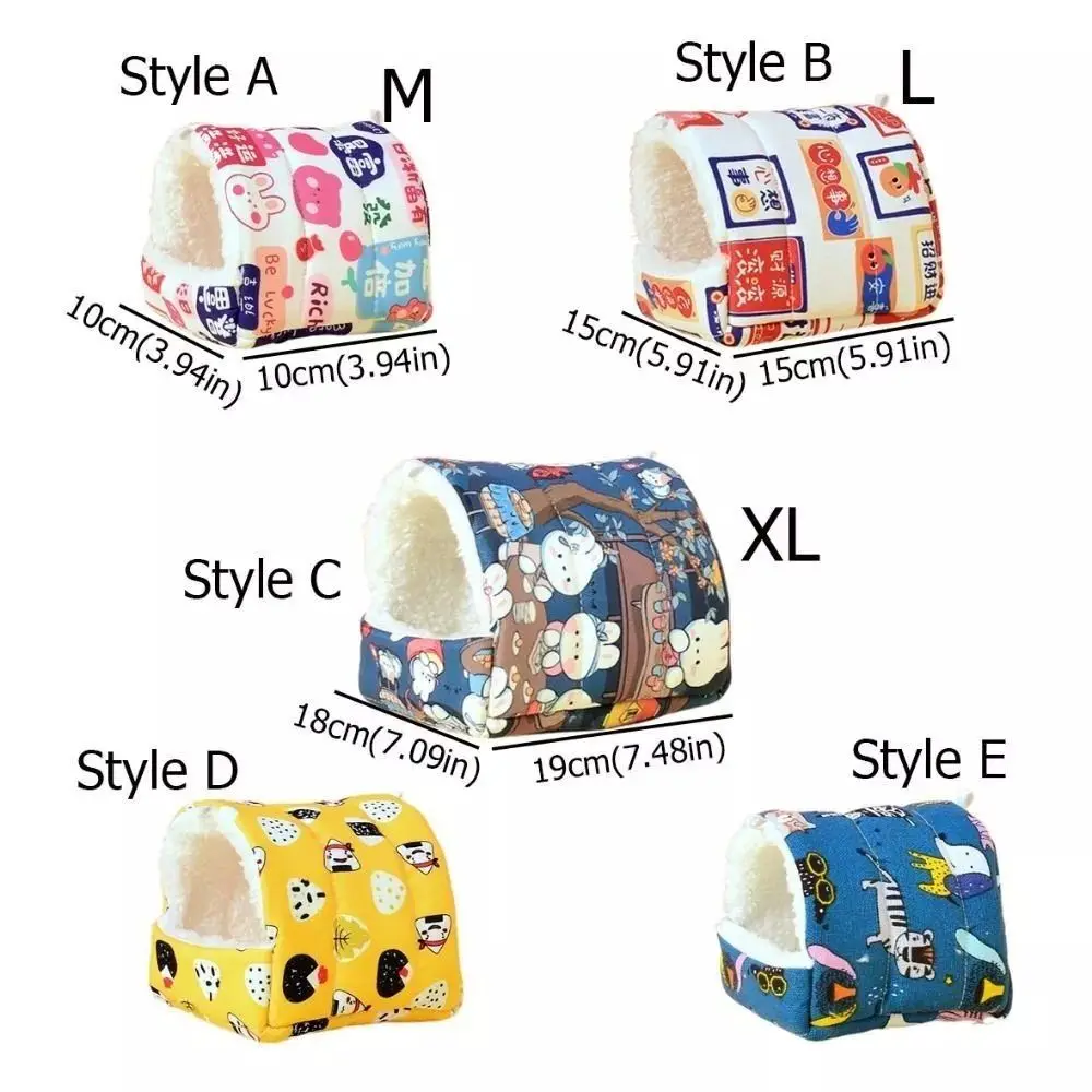 Casa de algodón para hámster, cama para dormir de rata de algodón, Animal PEQUEÑO, conejillo de indias, tienda de invierno