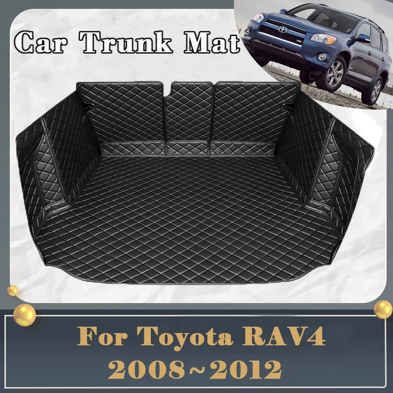 

Car Trunk Mat For Toyota RAV4 Vanguard XA30 2008~2012 Dirt-resistant Fully Surrounded Trunk Mat Rear Cargo Tray Car Accessories