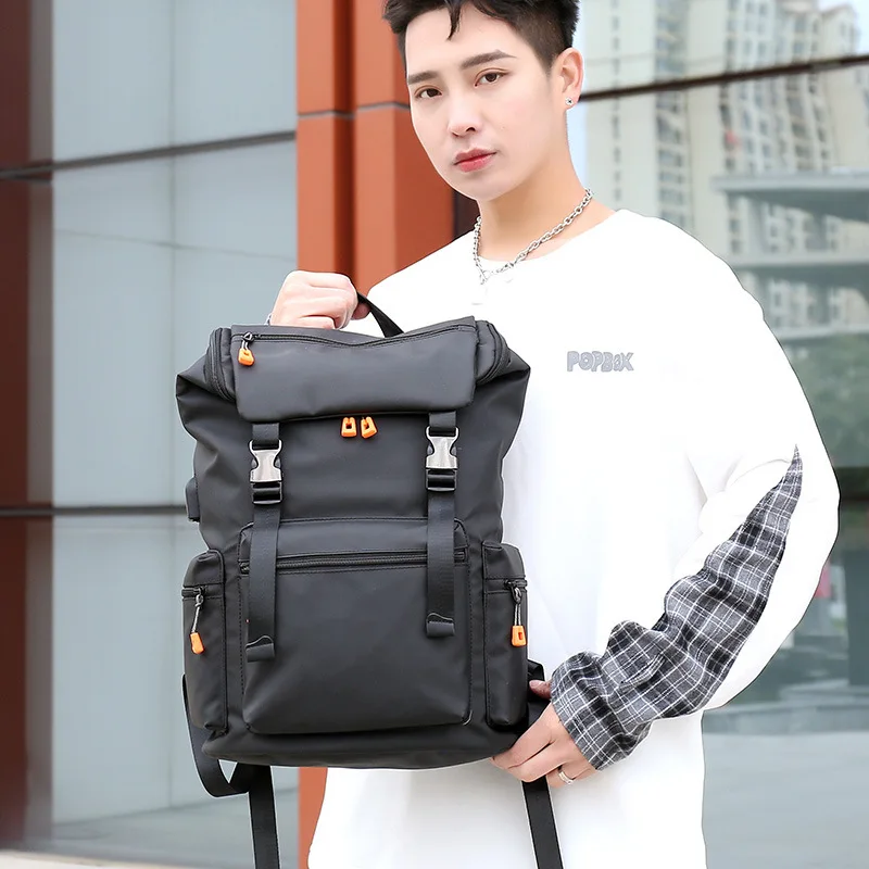 Fashionable New Men's Large Capacity Commuting Backpack Waterproof Business 15.6-Inch Computer Bag University High School