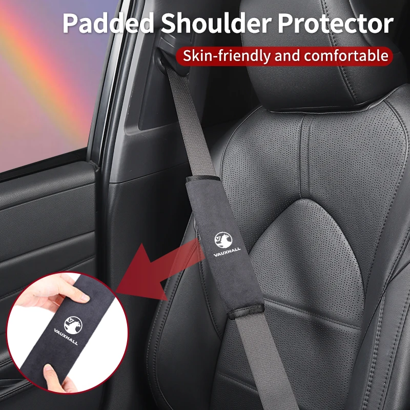 1Pc Flannel Car Seat Belt Shoulder Pad Universal Auto Accessories For Vauxhall VXR Dokker Lodgy Logan Sandero Duster Stepw
