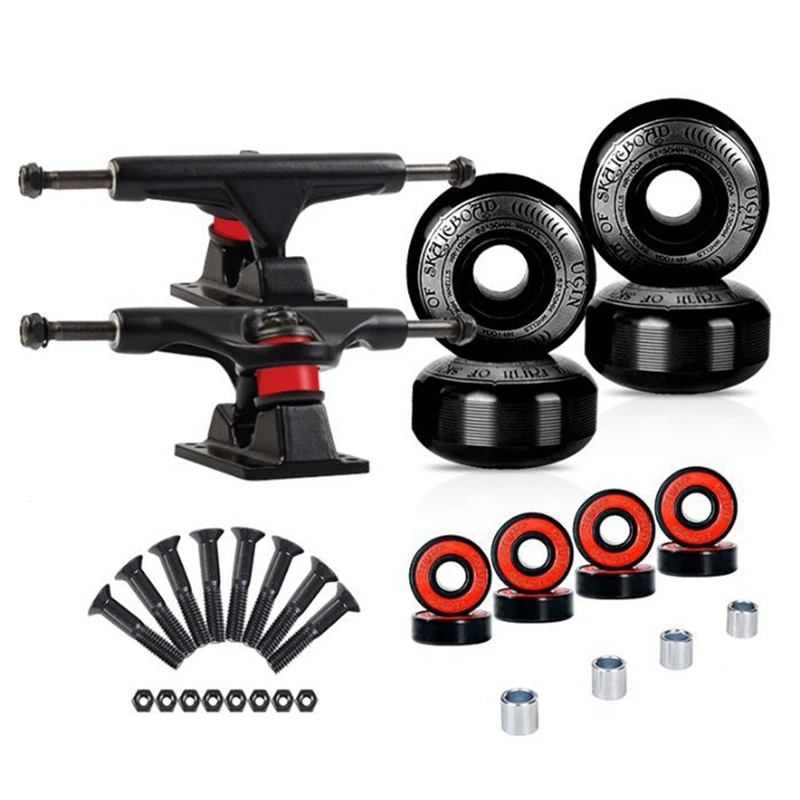 

Professional Skateboard Trucks Wheel Combination 5 Inch Bridge 52X30mm 95A Wheels Longboard Parts