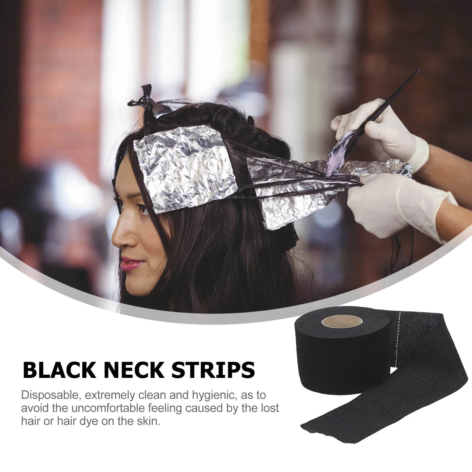 

4 Rolls Disposable Neck Paper for Hair Treatments Haircut Neckb Strips Waterproof Pliable Barber Protection Hairdressing