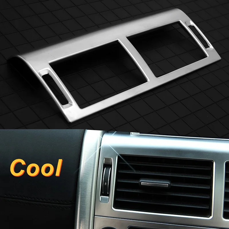 JEAZEA For Land Rover Discovery Sport 2015 2016-2019 ABS Silver Car Interior Decoration Frame Cover Sticker Accessories