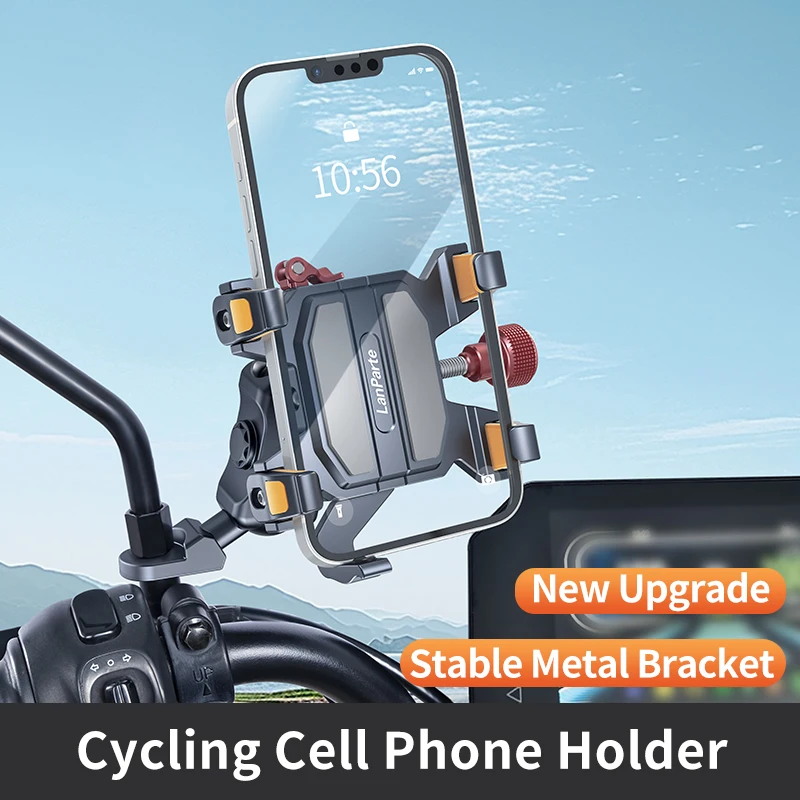 

Mobile phone stand For QJMOTOR SRK550 SRK600 900/921 Streetcar Aluminum shock-absorbing, 360° adjustable metal navigation stand