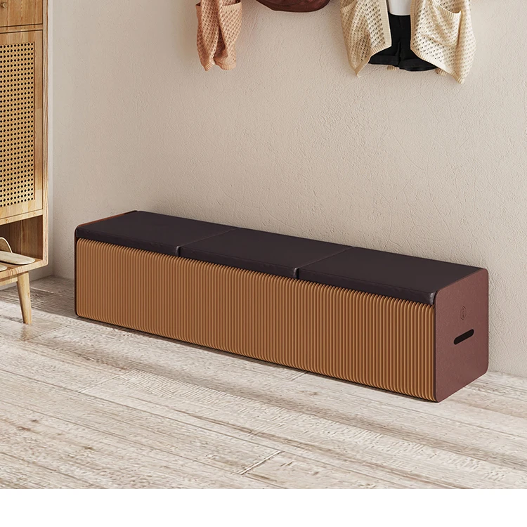 مقعد البيانو بشريط تلسكوبي، مقعد ورقي، جهاز أنيق مستطيل قابل للطي لمتجر الملابس، مقعد أريكة #2