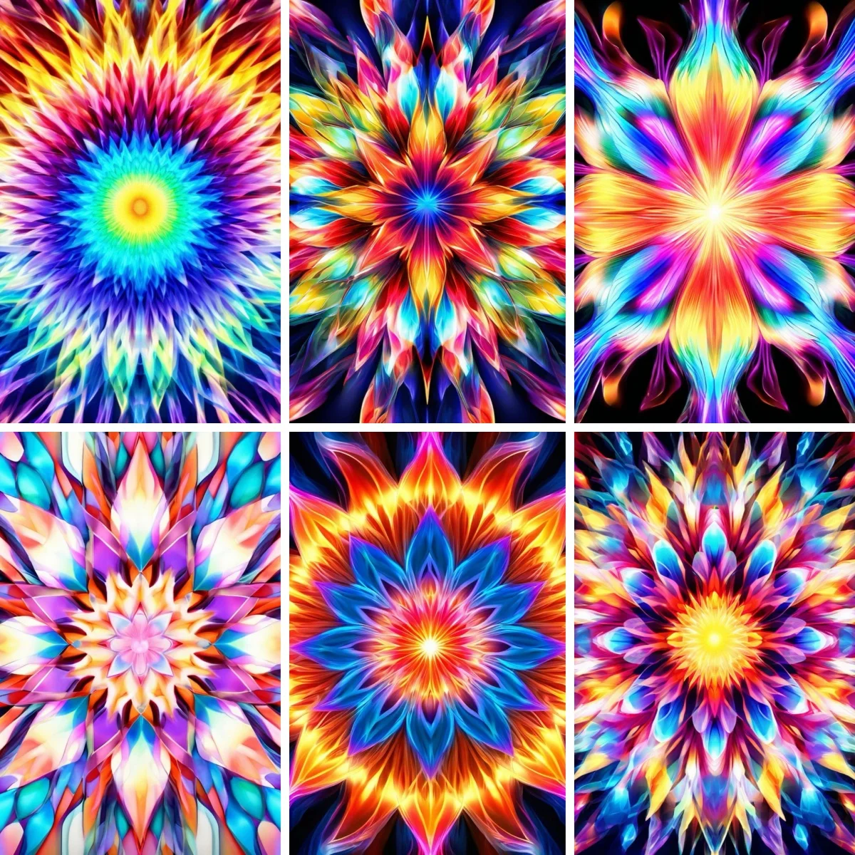 

Abstract Colorful Kaleidoscope Fractal Landscape Full Square Round Resin DIY Diamond Painting ,Healing Art, Spiritual Gift