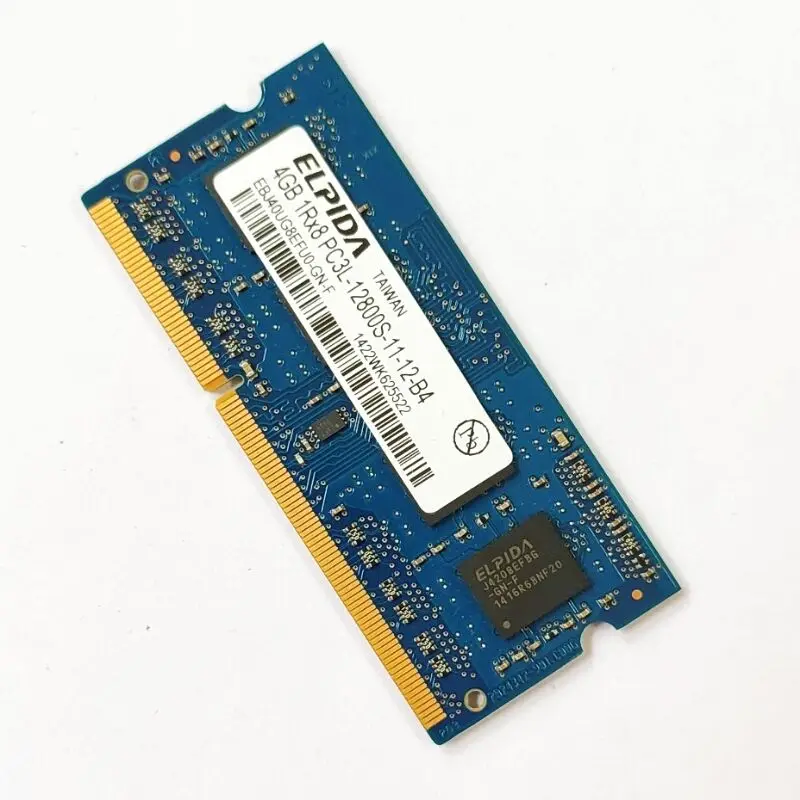 

ELPIDA RAMs DDR3 4GB 1600MHz Laptop memory ddr3 4GB 1Rx8 PC3L-12800S 1.35V SODIMM 204PIN