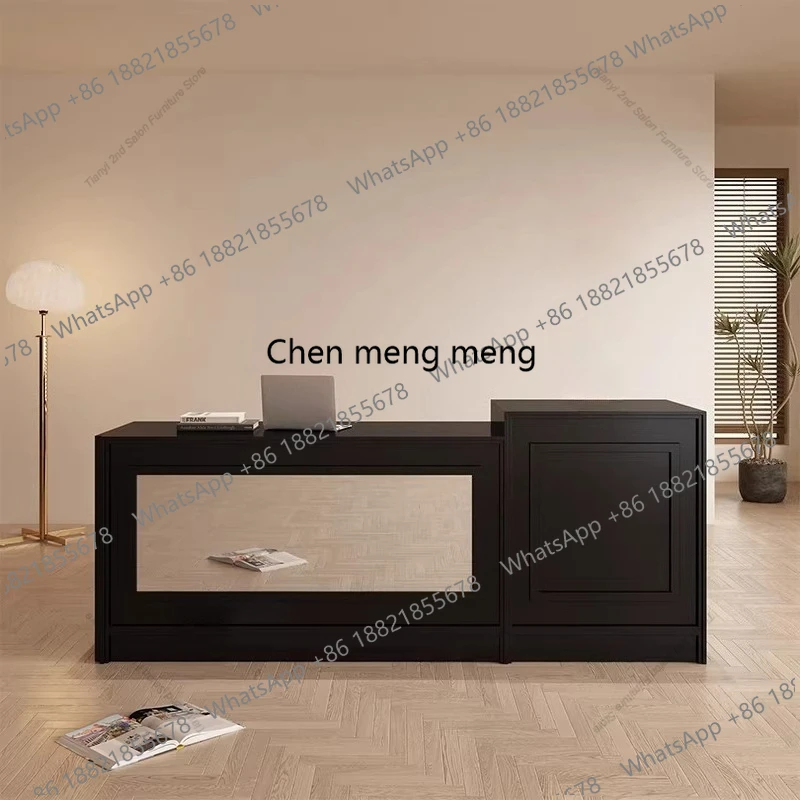 

French Retro Cashier Counter Middle Island Cabinet Beauty Salon Cake Shop Clothing High-End Reception Desk Office Furniture