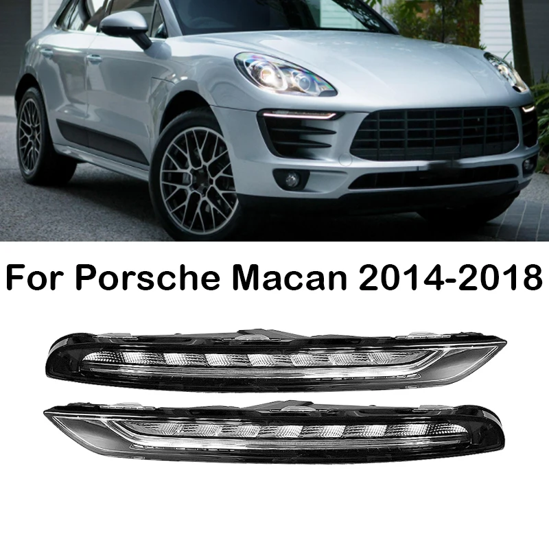 

95B941181A Car Front Bumper LED Daytime Running Light DRL Driving Lamp For Porsche Macan 95B Base S Turbo GTS SUV 2014 2015-2018