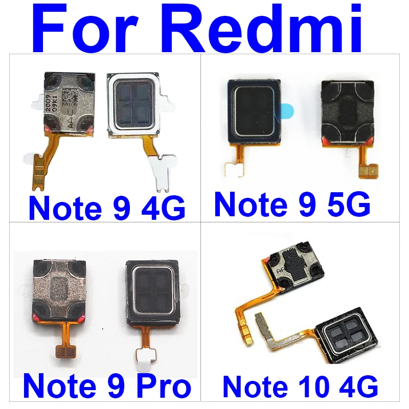 Earpiece Speaker Flex Cable For Xiaomi Redmi Note 9 10 Pro Note 9 10 4G 5G Note 9T 10T 10Pro Max Earphone Front Flex Ribbon Part