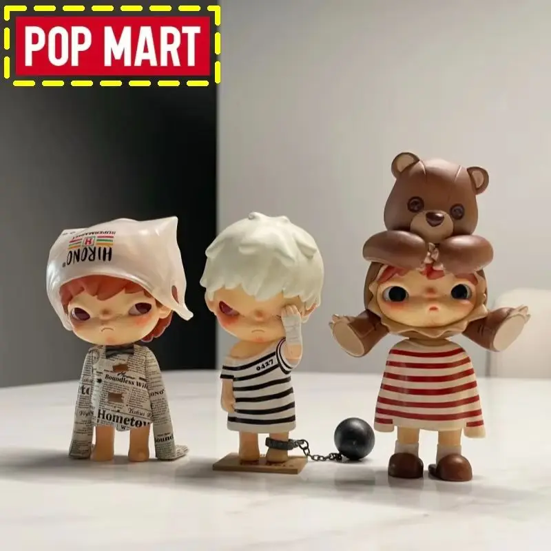 

Genuine Pop Mart Hirono Little Mischievous Blind Box Emotion Doll Vintage Distressed Art Figure Desktop Ornament Christmas Gift