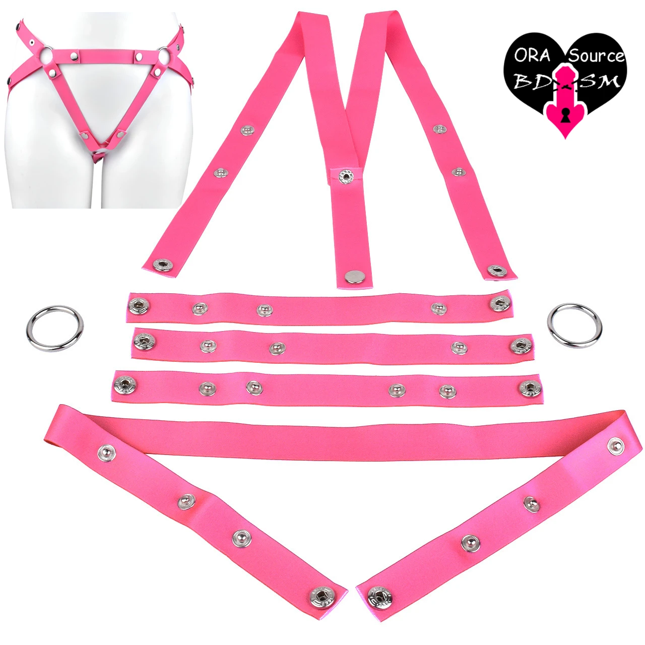 

Men's Adjustable Wearing Chastity Lock Accessories without Rings Hollow Out Sexy Bondage Gear Bird Cage Erotic PU Panties Sets