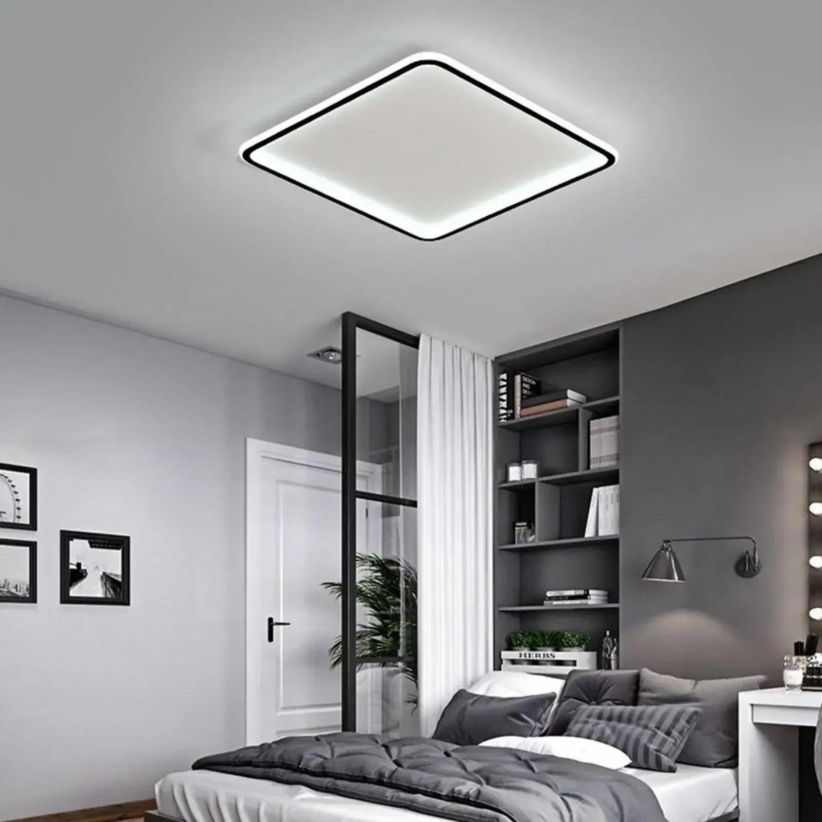 NEW Modern Ceiling Light LED Acrylic Lamp Flush Mount Chandelier Bedroom Living Room Ring Ceiling Light