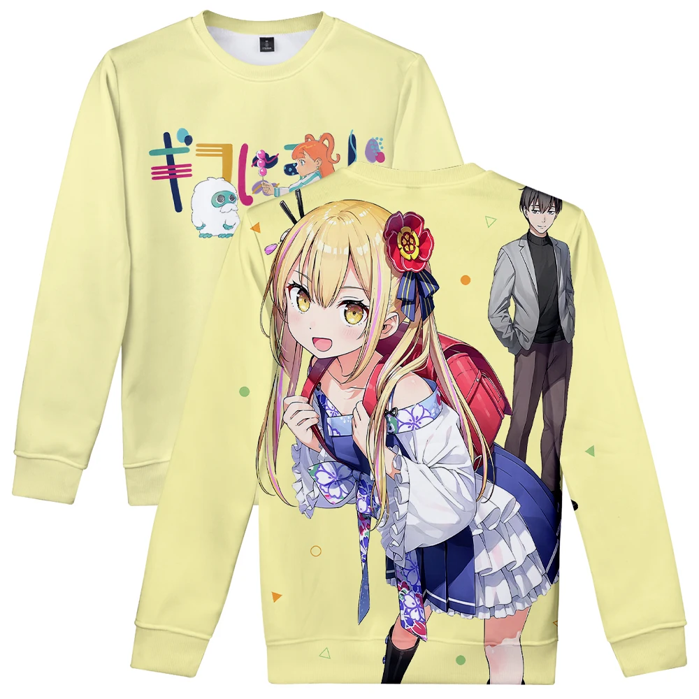 Camiseta de Anime Henjin no Salad Bowl para hombre y mujer, jersey de Manga larga con cuello redondo en 3D, ropa Harajuku, novedad de 2024