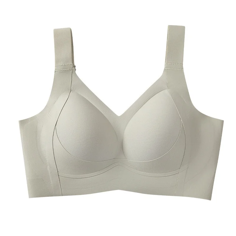 Бесшовный формирующий бюстгальтер на всю чашку для женщин — тонкий беспроводной бюстгальтер пуш-ап, без комфорта на косточках и поддержки