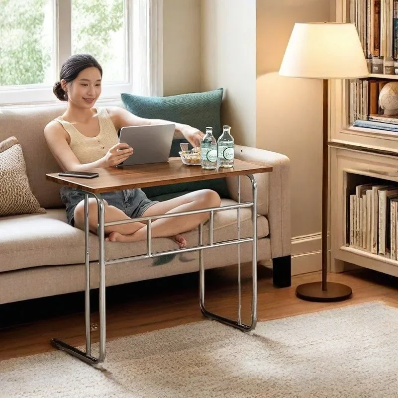 Computer desk mobile home retro multi-layer bedside desk living room home small apartment thickened table
