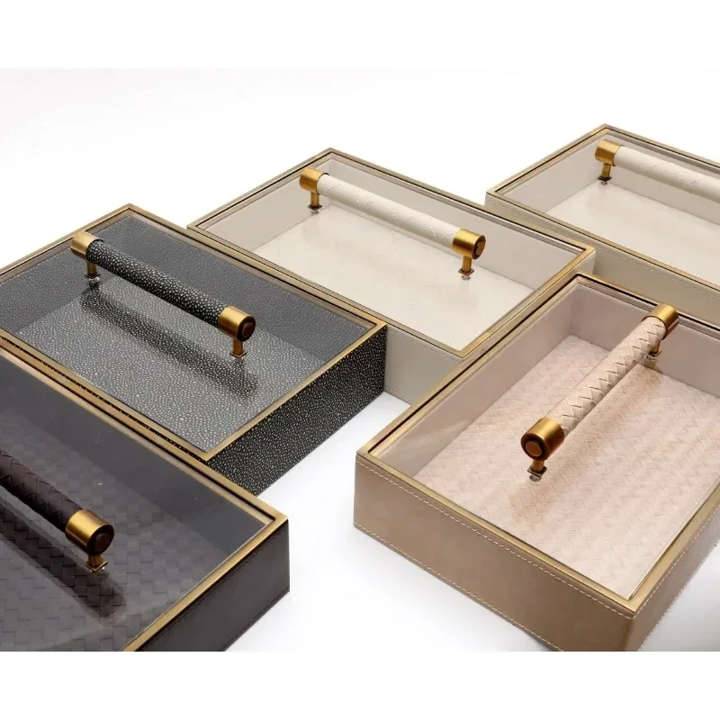 

Creative Luxury Brass Framed Storage Box with Glass Cover Decorative Jewelry Organizer and Candy Accessory Organizer