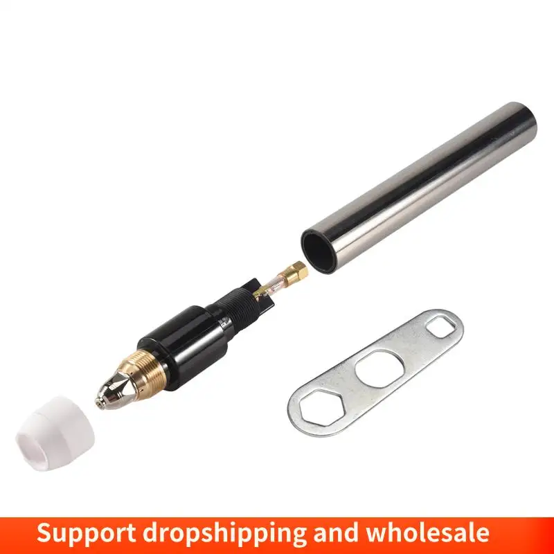 AA86 P80 Stainless Steel Straight Shank Plasma Cutting Head Metal Cutting Torch Electrode Nozzle