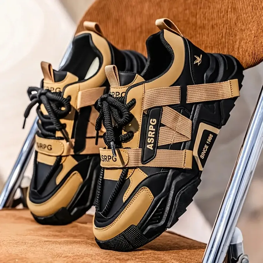 

KOONEXY Men's and Unisex Low-Top Sneakers - Slip-Resistant Skate Shoes Suitable for Outdoor Walking Camping - Upper and PVC Sol