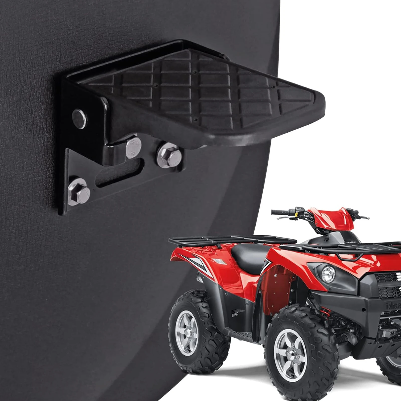 Pairs ATV Foot Rests for Four Wheeler Rear Passenger Foot Peg Universal Compatible with ATV Such as Polaris Sportsman Scrambler