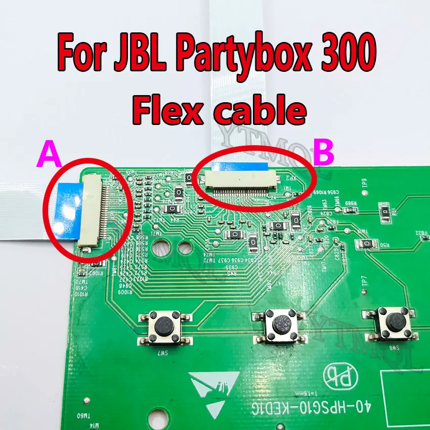 1 Uds. Para JBL Partybox 300 Partybox300 Swith placa de alimentación cables flexibles FFC FPC tablero de botones cables flexibles