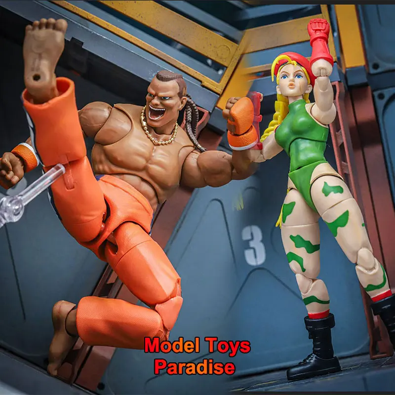 

Jada toys 1/12 Collectible Fighter Agents Cammy American Warrior Guile Black Dee Jay Full Set 15CM Soldier Action Figure Model