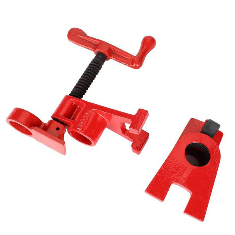 3/4 Heavy Duty Water Pipe Clamp Hand Cranked Vertical Woodworking Quick Fix Release Powerful Woodworking Clamp