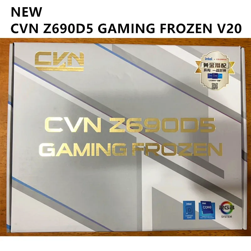 NEW For Colorful  CVN Z690D5 GAMING FROZEN Desktop For Intel Z690 DDR5 Motherboard LGA 1700 i7/i5/i3 board Used Mainboard