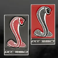 Metal Car Body Emblem Rear Trunk Badge Sticker for Ford GT350 Shelby Fiesta Focus Mondeo Kuga Ranger Mustang F150 Taurus