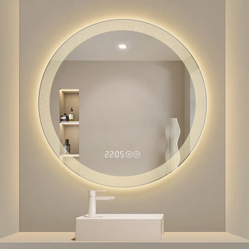 Washroom Fogless Mirror Shaving Lights Illuminated Clear Bathroom Mirror Warm White Espelho Para Banheiro Bathroom Accessories