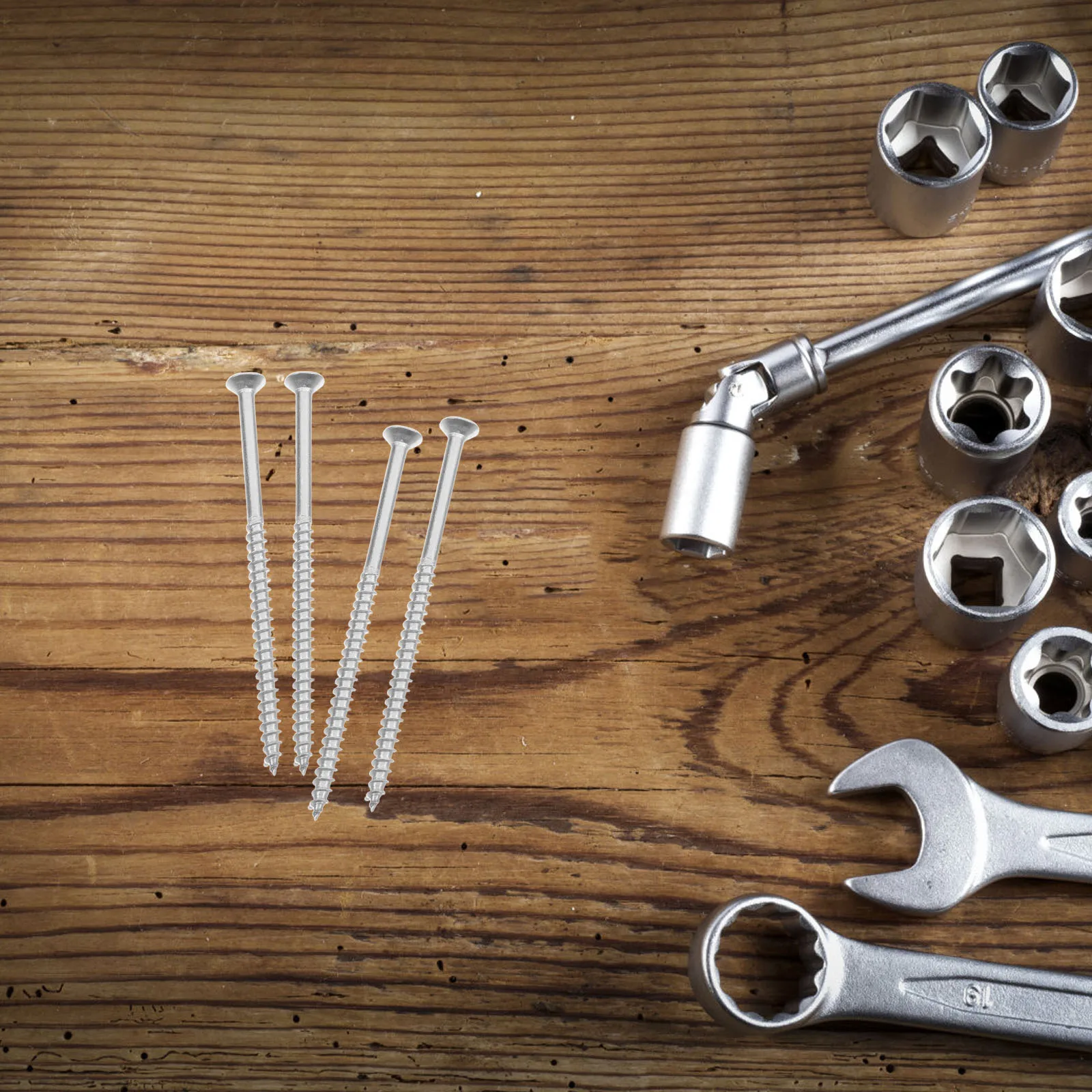 

25Pcs Stainless Steel Self Tapping Screws Enhanced Grip Design for Wood Metal Construction M5 Self-Tapping Screws