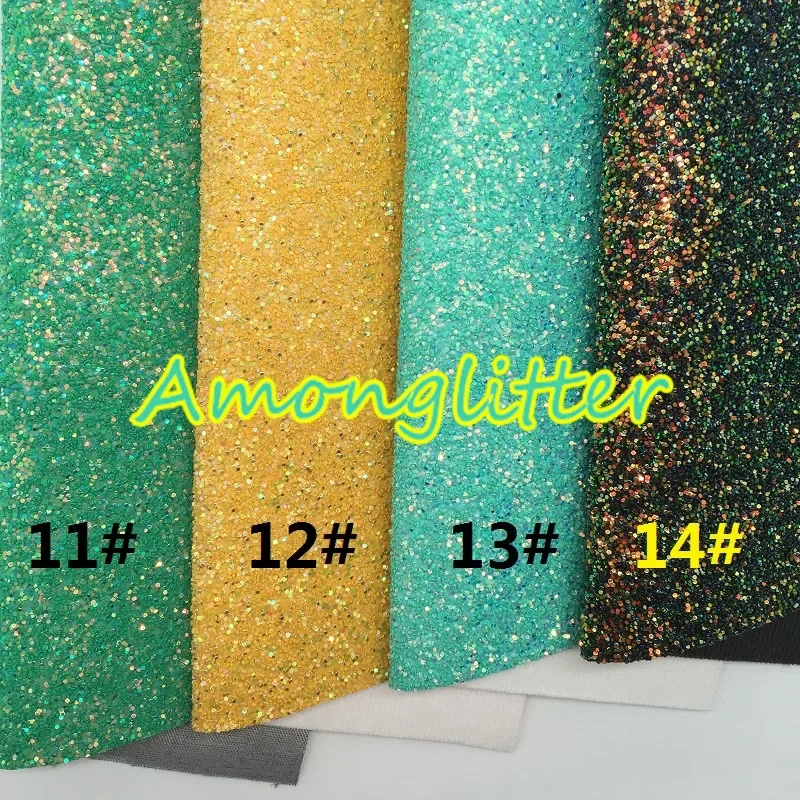 Amonglitter Purple Chunky Glitter Leather Fabric Sheets, Glitter Fabric for DIY Bows Bags and Shoes 21x29cm A4 size MB008A