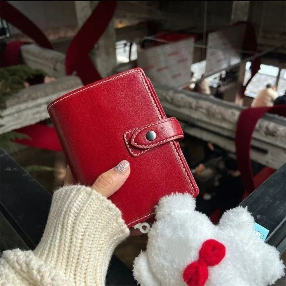 New PU Leather Leather Handbook 5-Hole Filler Refillable Loose-leaf Shell Detachable Design Portable Diary for Planner Use
