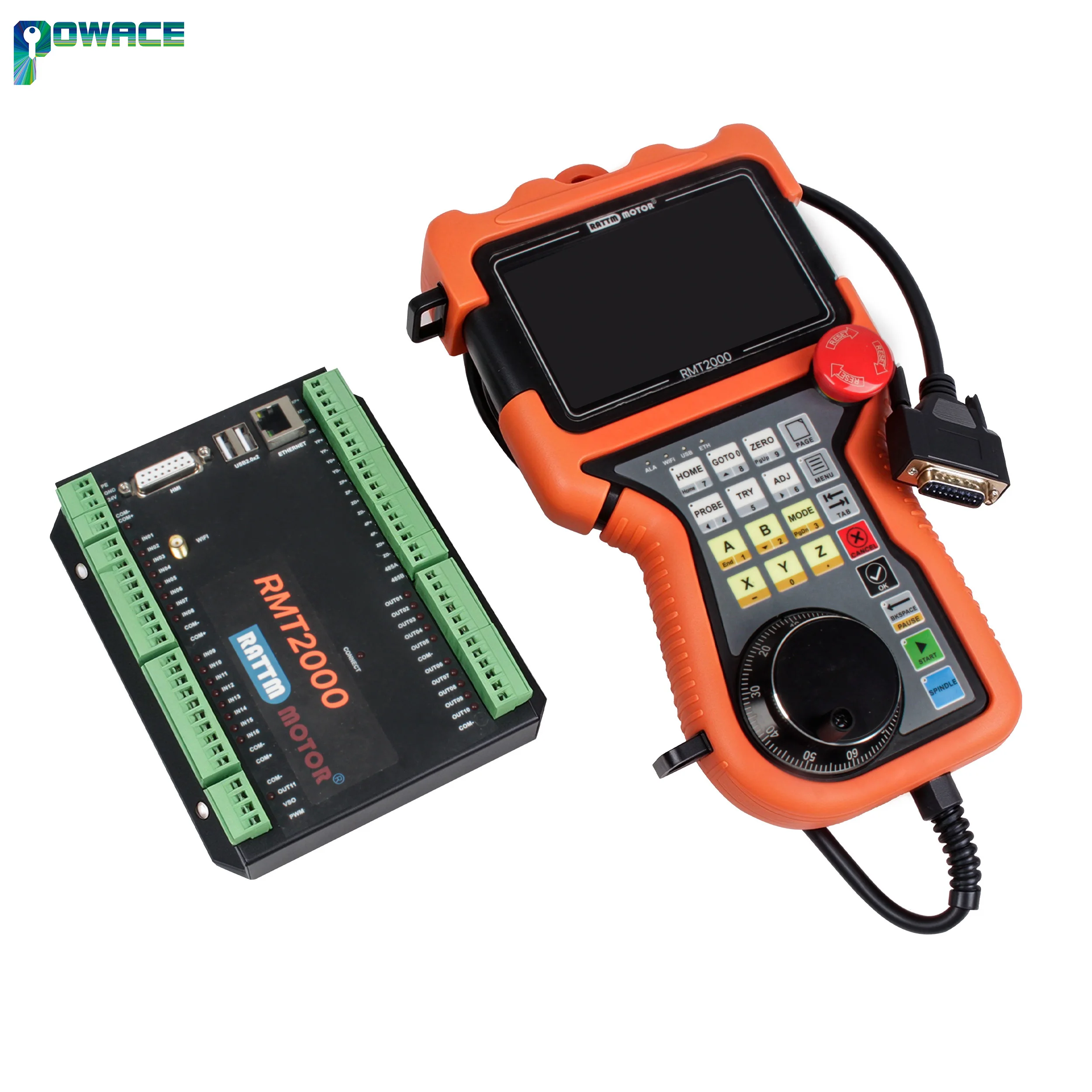 RMT2000 CNC Motion Controller 4 Axis 5 Inch Touchscreen For Router Milling Engraving Machine DC24V