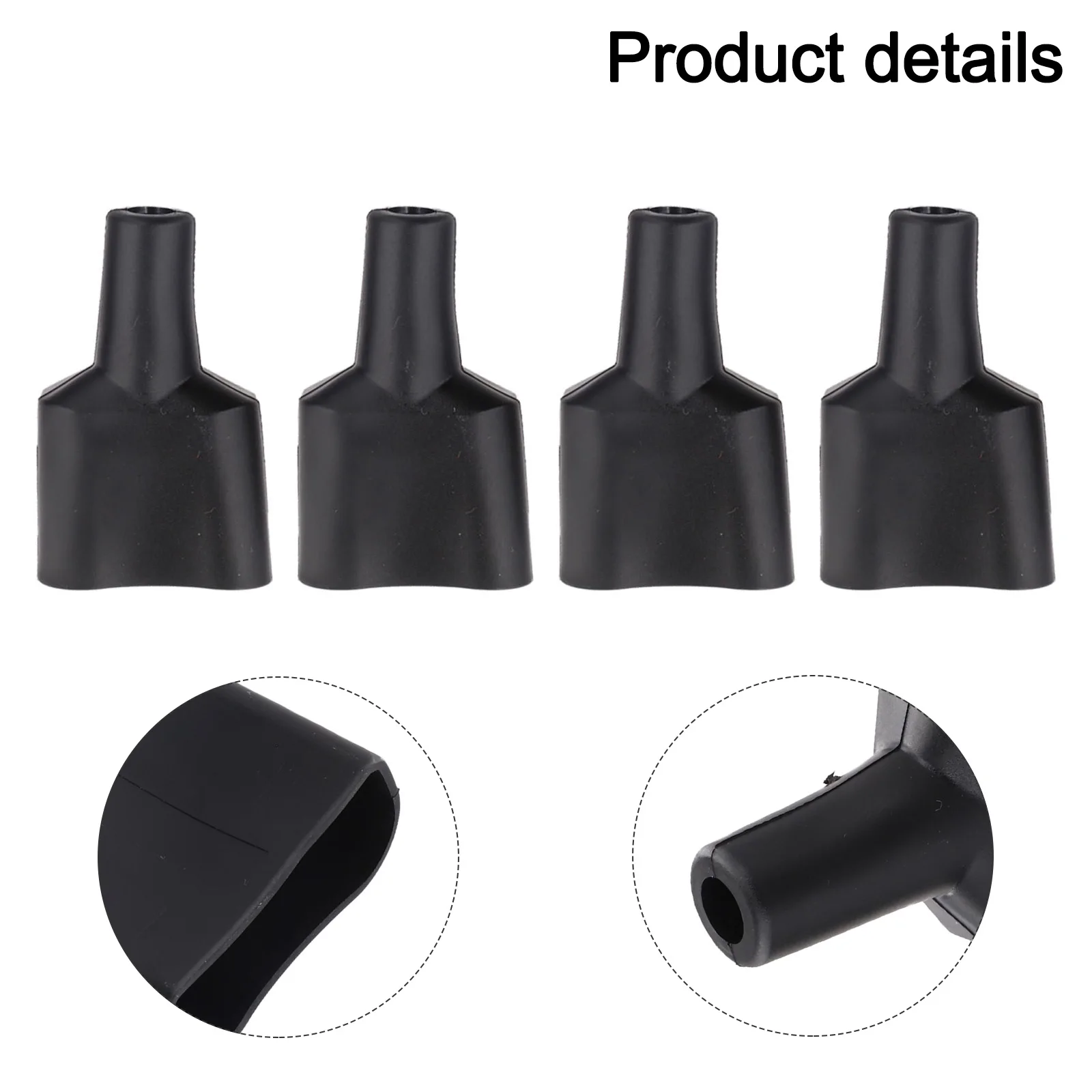 4 Piece 50A Style Connector Jacket Sleeve for Secure Wiring Protection in Solar Energy and Mobile Power Setups
