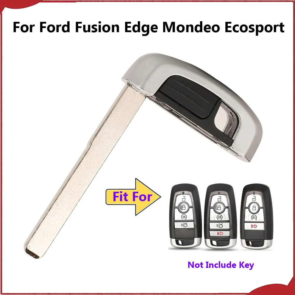 Jingyuqin New Remote Smart Car Key Blae For Ford Fusion Edge Mondeo Ecosport Mustang Explorer F-150 F-250 F-350 Uncut Keys Blade