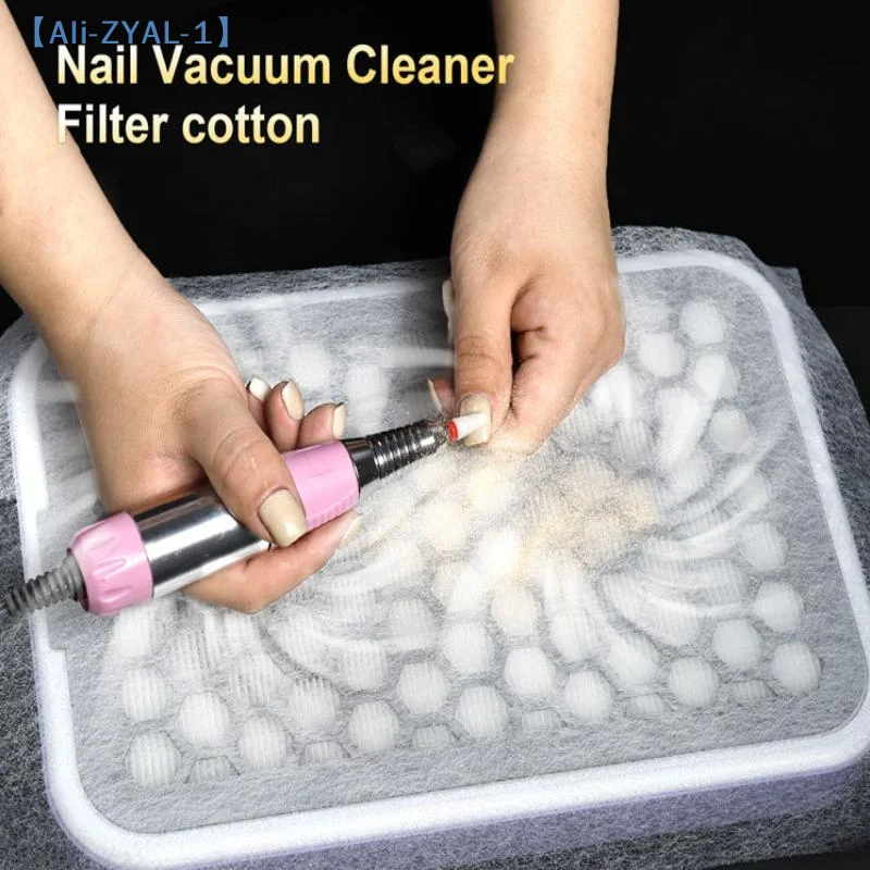 【ZYAL-1】100pcs Disposable Nail Art Vacuum Dust Collector Non-Woven Filter Paper Manicure Machine Dust Filter Paper - view 5