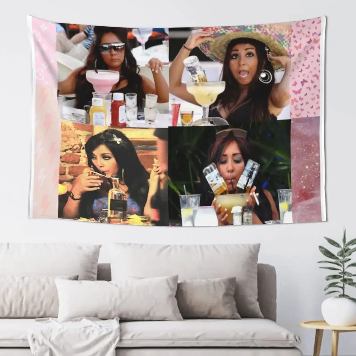 Snooki Tapestry Decor Home Wall Deco Home Decorations Aesthetic Wall Mural Tapestry