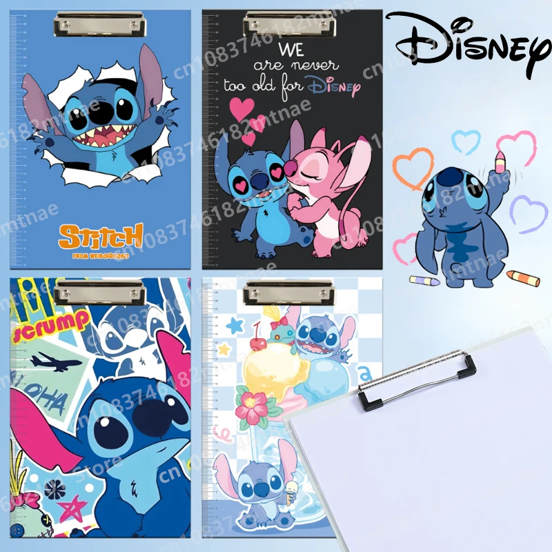 

Kawaii Cartoon Stitch A4 Splint Student Exam Papers Splint Data Storage Folder Writing Pad Student Stationery School Supplies