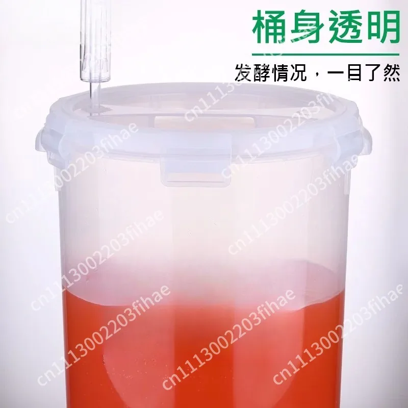 28L transparent wide bottom conical fermenter for brewing beer and wine, food grade materials