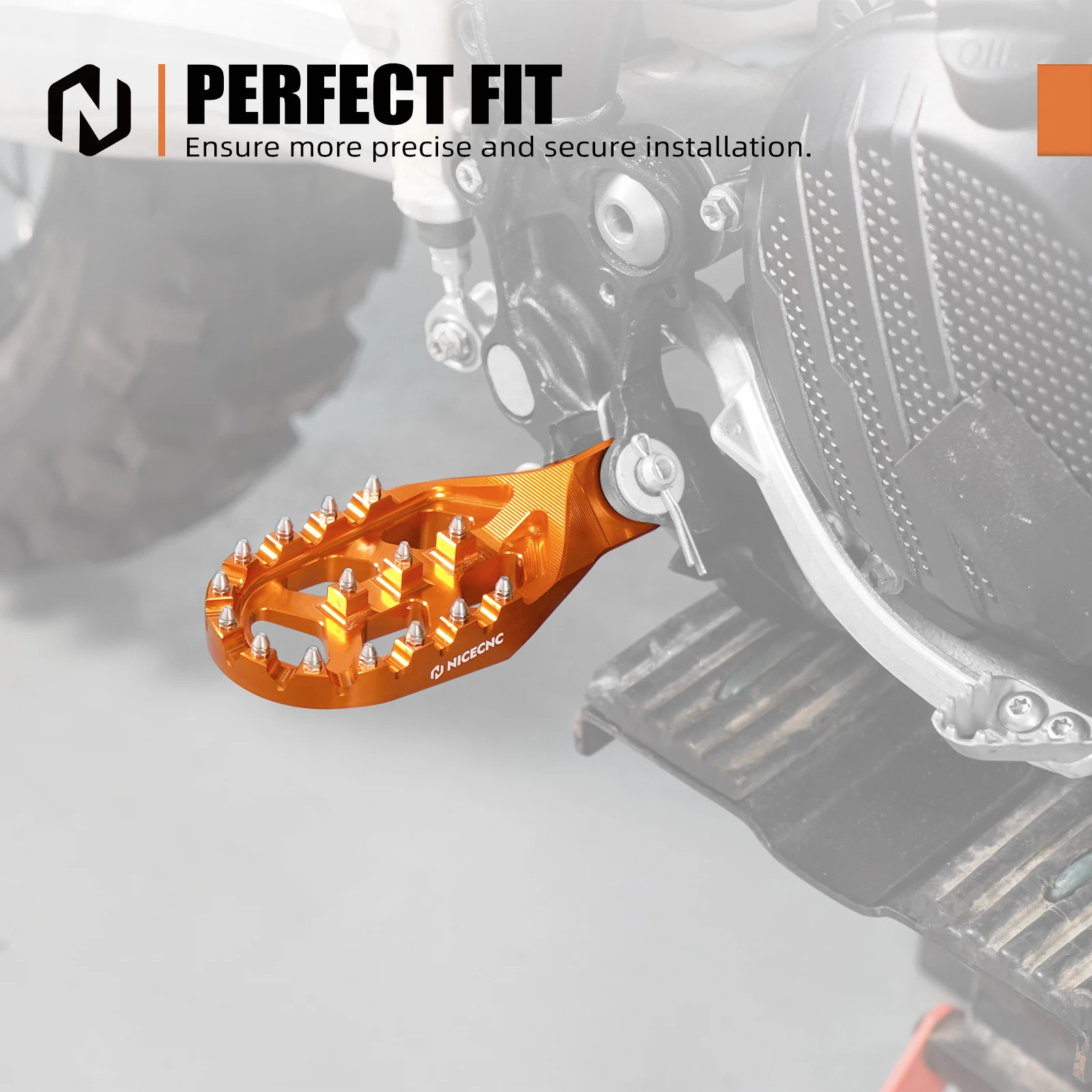 For KTM EXC 300 EXC-F 350 SX 125 SXF 450 2024 Forged Aluminum Foot Pegs FootRest Footpegs Rests For Husqvarna TE300 GasGas EC300 - Image 3