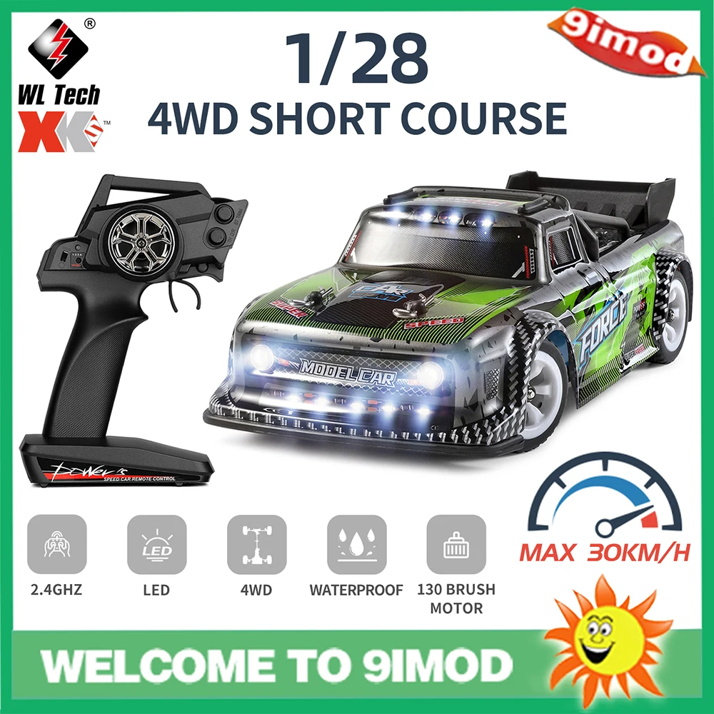 

Wltoys 284131 1/28 2.4G 4WD Short Course Drift RC Car Vehicle Models With Light 30km High-speed Kids Children Toys pk K989