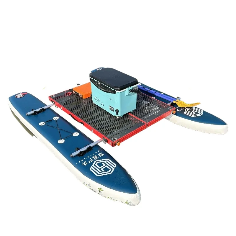 500 kg buoyancy pointed version Xiaozhang fishing float platform dual-purpose water and land fishing platform DIY float fishing