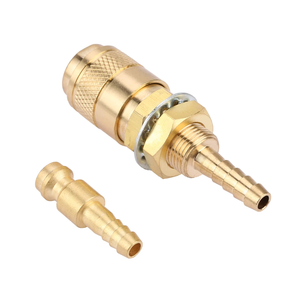 Brass M6 Gas/Water Quick Connector for MIG TIG Welder Torch Fitting For Welding Torch