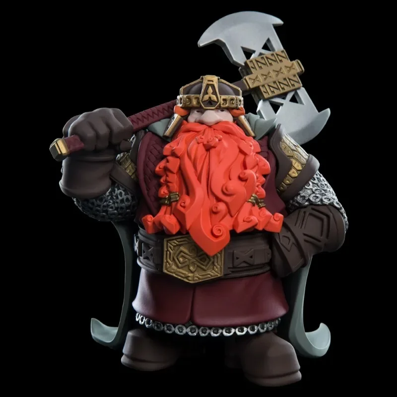 Figura de Anime periférica Original del señor de los Anillos, muñeco enano Gimli versión Q, estatua de juguete