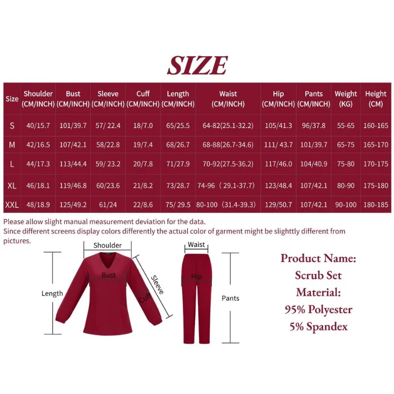 زي مستشفى الأسنان الصيفي القابل للتنفس بأكمام طويلة يناسب زي غرفة العمليات النسائية خفيف الوزن