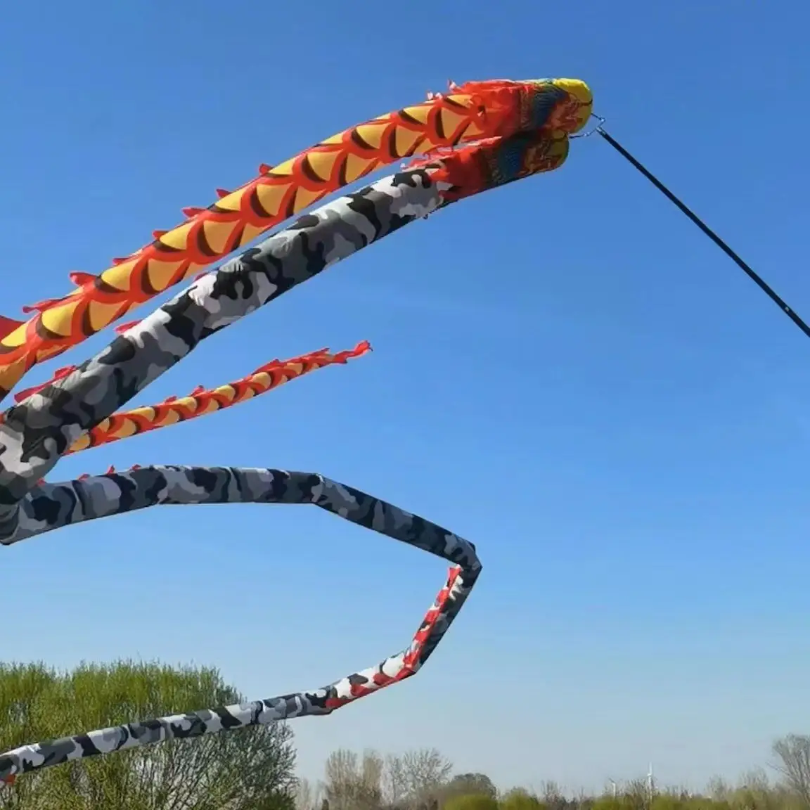 

9/12 Meters High Altitude Dragon Dance For Adults Long High Dragon Race Festival Performance Prop