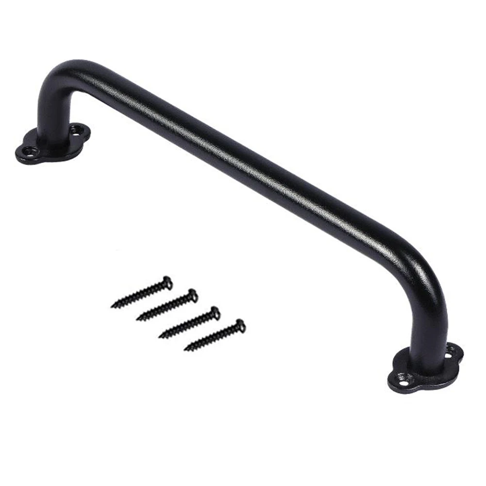 Gate Hardware Set Sliding Barn Door Handle Carbon Steel Material Easy Installation Grab Bar Modern Door Handle
